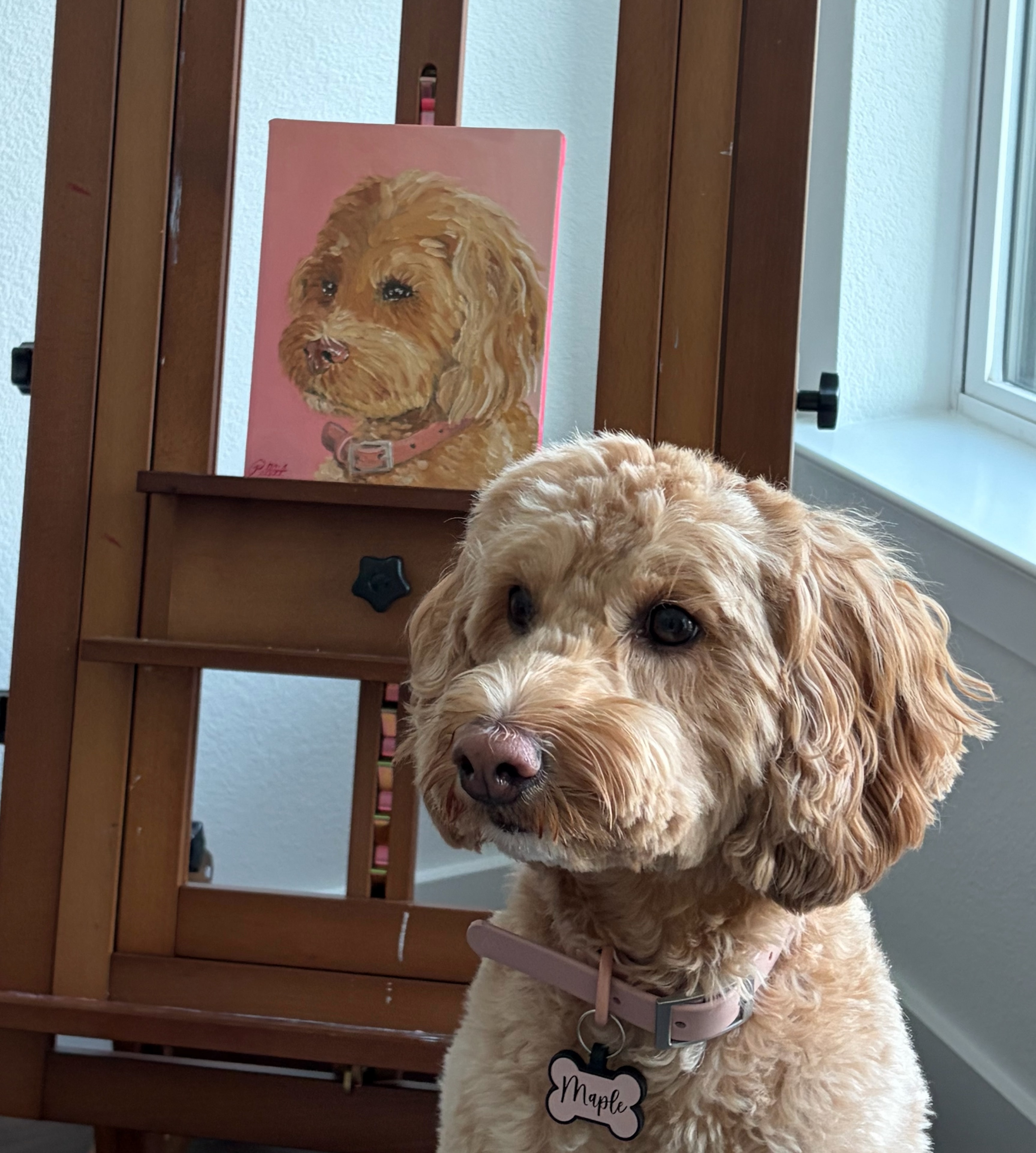Artist at work in the studio