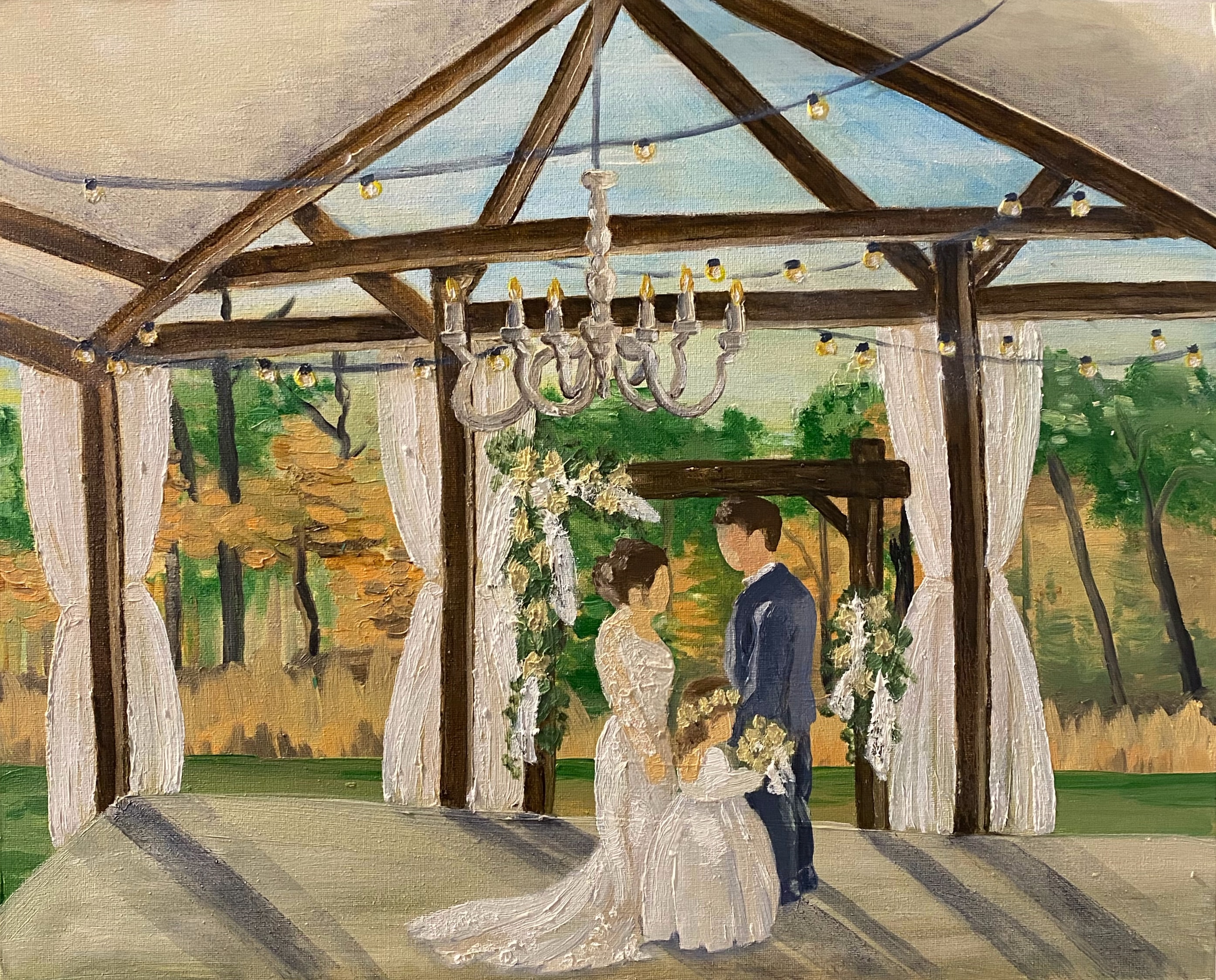 Williams Wedding, 2023 — Oil on canvas, 24 × 18 in